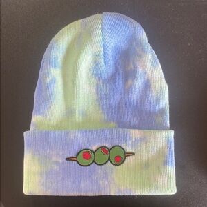 Source Unknown Blue and Green Knit Hat